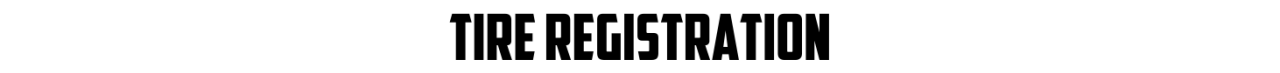 Tire Registration - 1